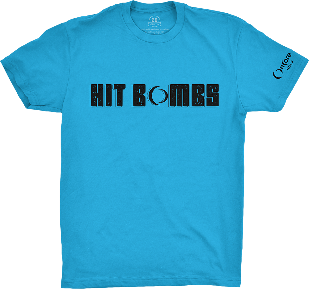 Hit Bombs T-Shirt - Blue (Sizes Available) | OnCore Golf