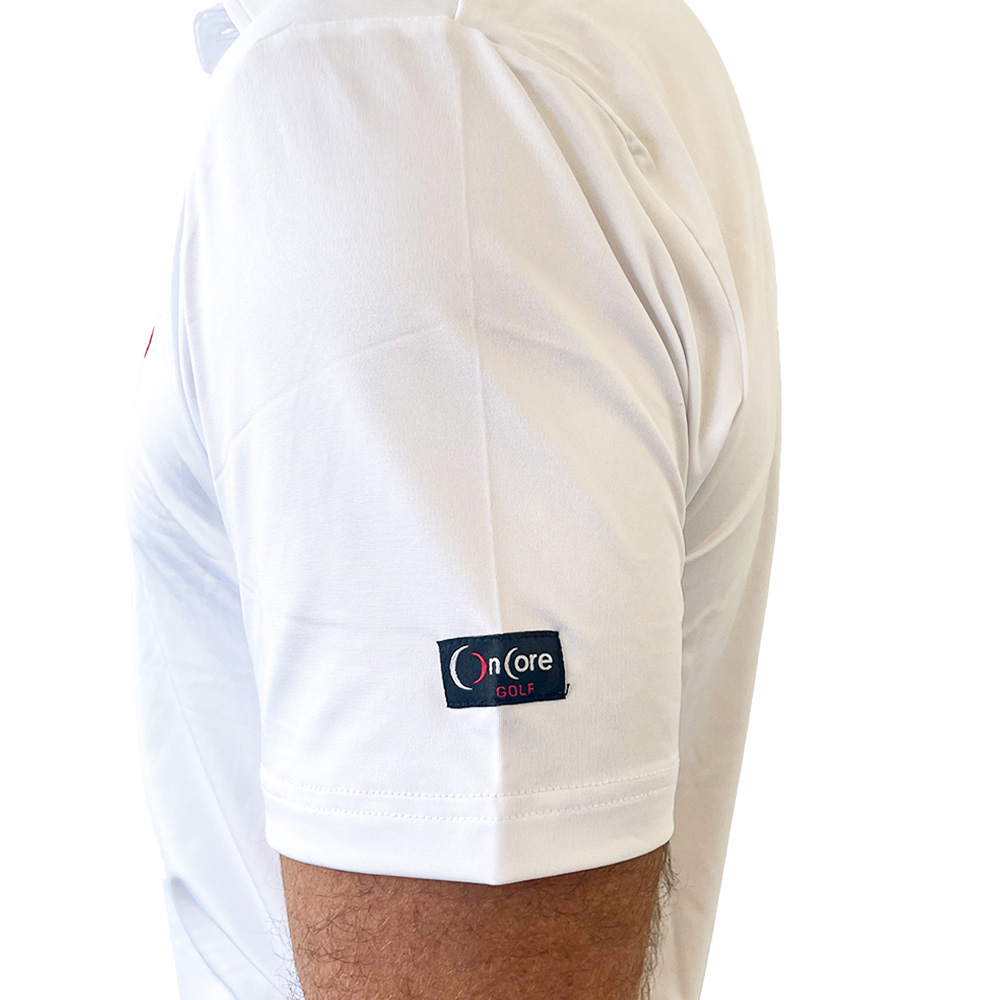 Men's White Performance, Lightweight & Breathable Polo Shirts