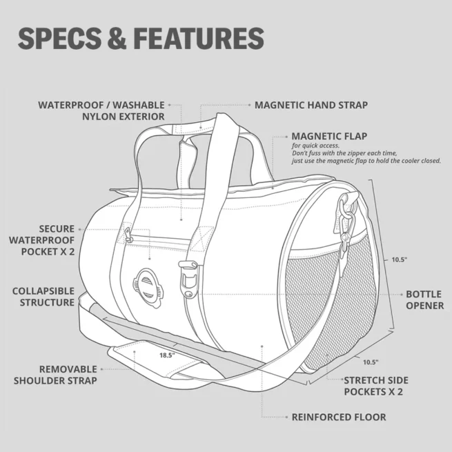 Shop - Varsity Cooler & Duffle Bag - Golf Gear | OnCore Golf