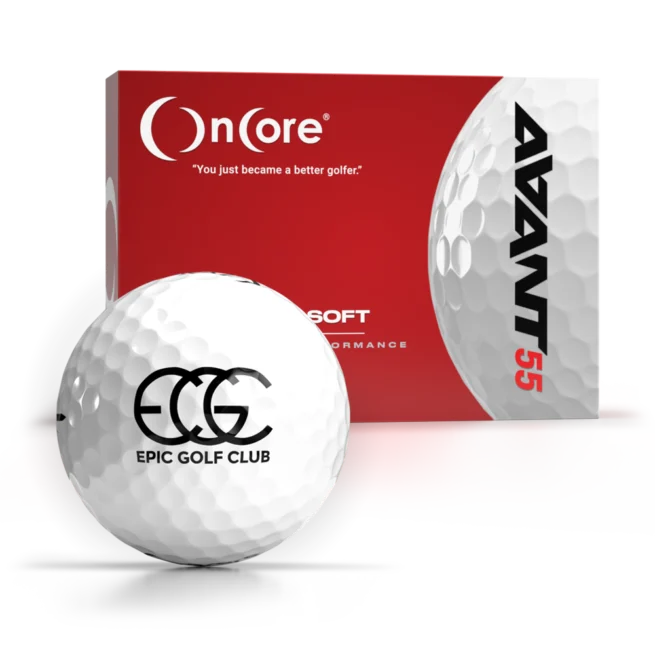 Epic Club Members - Shop the Custom Logo Ball from OnCore Golf - AVANT 55