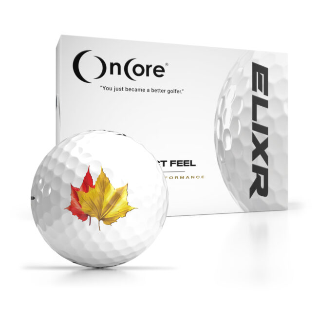 Shop Thanksgiving Day Logo Golf Balls - OnCore Golf - Fall Leaves - Dozen ELIXR