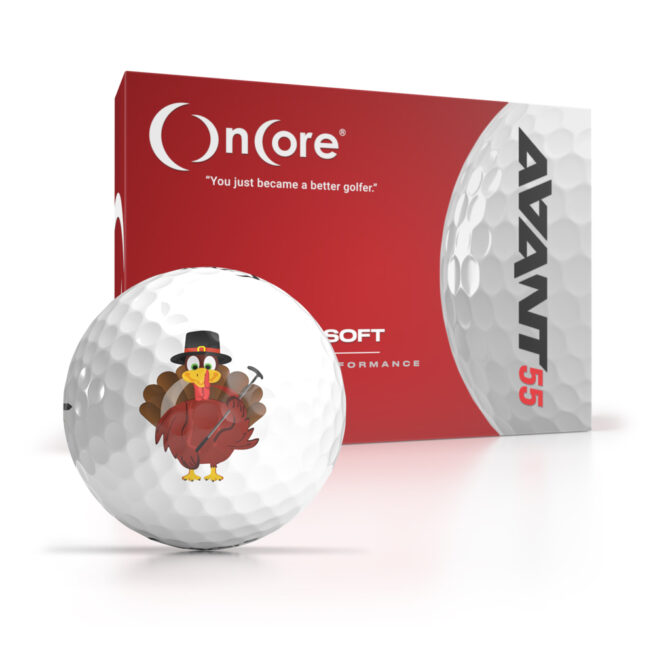 Shop Thanksgiving Day Logo Golf Balls - OnCore Golf - Turkey Putter - Dozen AVANT 55