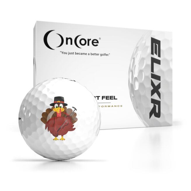 Shop Thanksgiving Day Logo Golf Balls - OnCore Golf - Turkey Putter - Dozen ELIXR