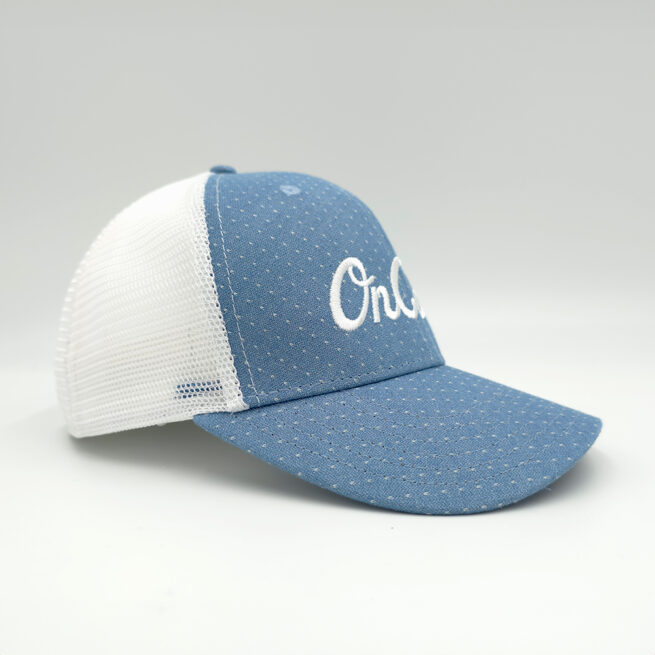 Get the OnCore Text Script Blue - Mesh Golf Hat