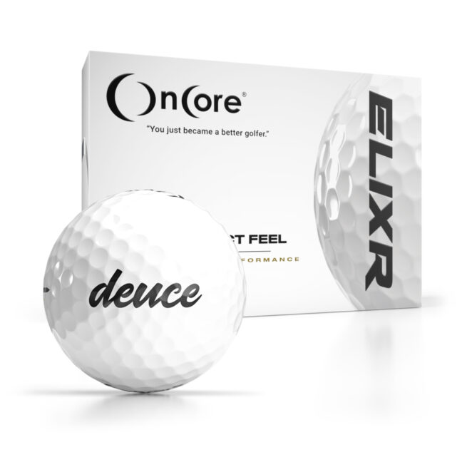 Shop OnCore Golf Balls - Custom Logo Overruns - ELIXR 2020 - Deuce Logo Dozens