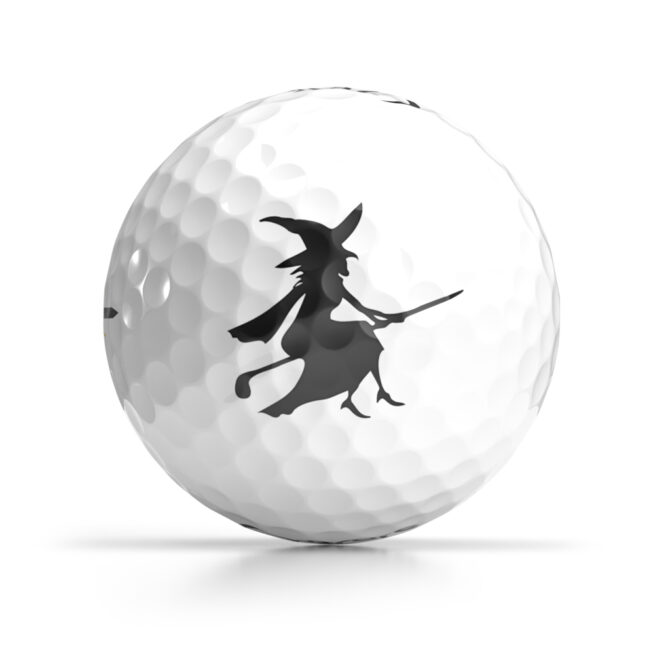 Shop OnCore's Halloween Logo Golf Balls - Scary Witch Golf Ball