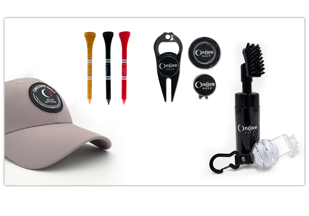 The Fairway Kit - Holiday OnCore Golf Bundle Offer - Luxe Marker Set, Ball Cleaner, OnCore Hat, Golf Tees