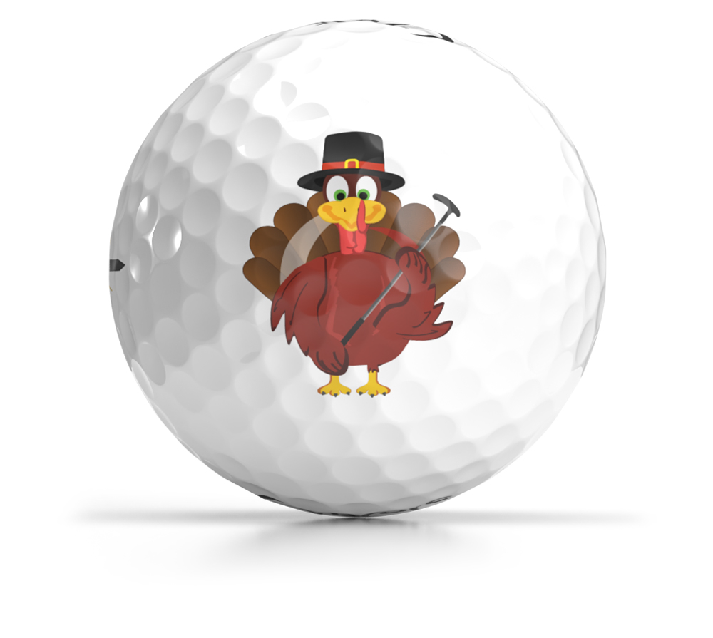 Shop Thanksgiving Day Logo Golf Balls - OnCore Golf - Turkey Putter Custom Ball