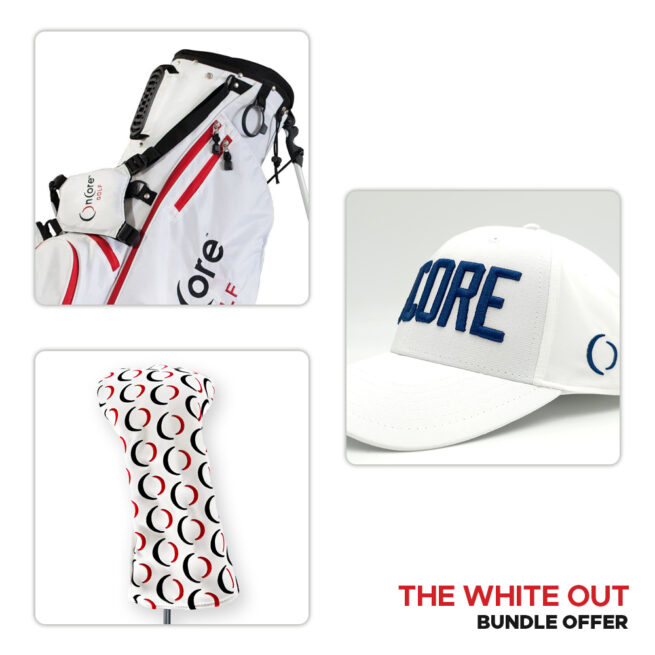 The White Out - Holiday OnCore Golf Bundle Offer - Golf Bag, Golf Hat and Driver Club Headcover