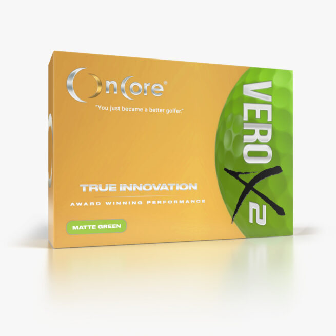 Shop VERO X2 Tour Performance Golf Balls from OnCore Golf - Matte Green Dozen