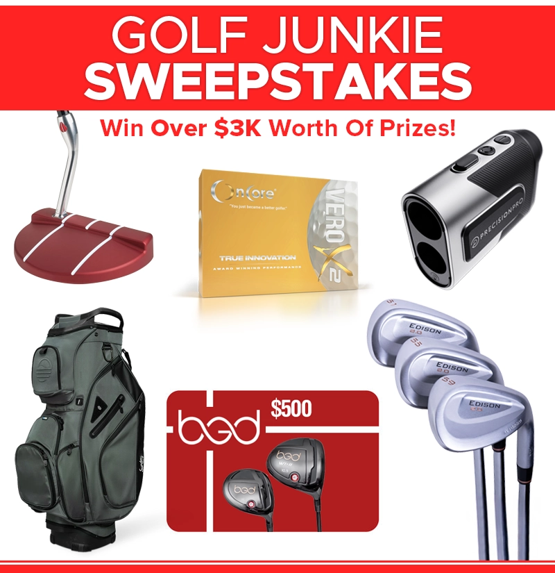 Enter to Win the Club Junkie Sweepstakes - Golf Giveaway 2024 - OnCore