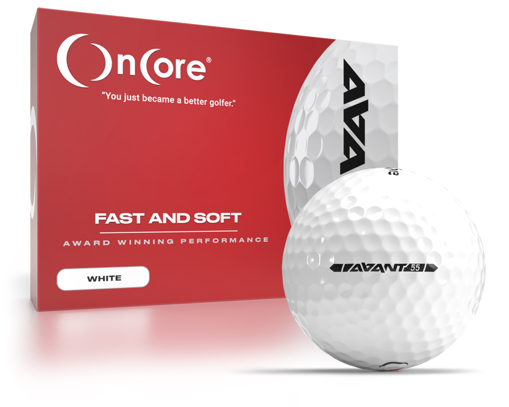 Shop OnCore Golf - AVANT 55 Low Compression Performance Dozen Golf Balls - White