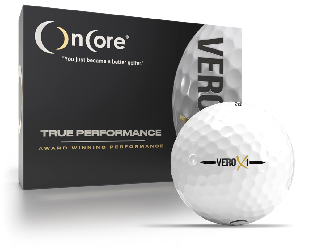 Shop OnCore Golf - VERO X1 Tour Performance Dozen Golf Balls - White