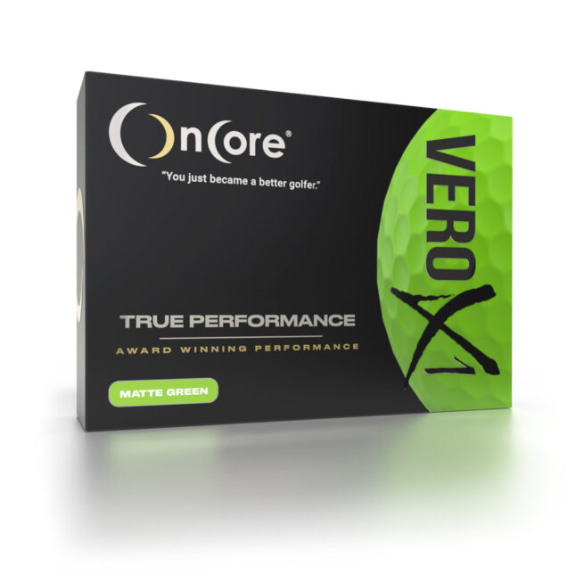 Shop Now | OnCore Golf - VERO X1 Tour Performance Dozen Golf Balls - Matte Green